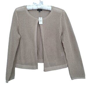 Talbots Metallic Open Stitch Shrug